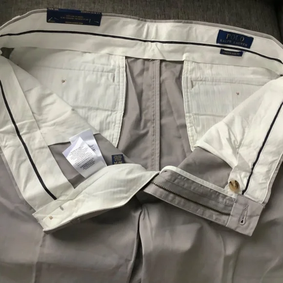 New Polo Ralph Lauren Stretch Slim Fit Gray Pants Size 36x34 - Picture 5 of 9